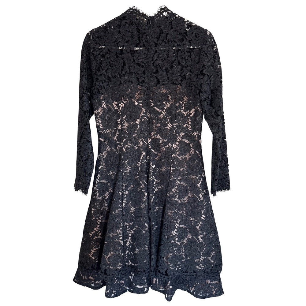 NWT Eliza J Charcoal Gray Lace Fit & Flare Dress Size 6 Sold at Nordstrom - Picture 10 of 16